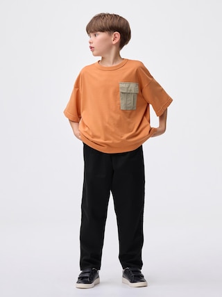 KIDS(男女兼用) キャロットパンツ 【KIDS・TEEN】 【キッズ パンツ・スカート】【GU公式/ジーユー】 【BLACK】 KIDS(男女兼用) キャロットパンツ 【KIDS・TEEN】 【キッズ パンツ・スカート】【GU公式/ジーユー】 【BLACK】