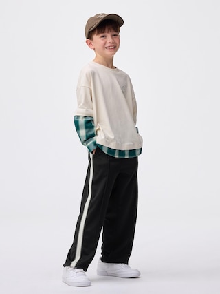 KIDS(男女兼用)ドライトラックパンツ 【KIDS・TEEN】 【キッズ パンツ・スカート】【GU公式/ジーユー】 【BLACK】 KIDS(男女兼用)ドライトラックパンツ 【KIDS・TEEN】 【キッズ パンツ・スカート】【GU公式/ジーユー】 【BLACK】