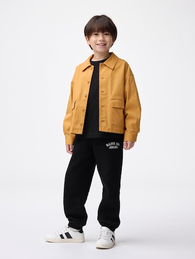 KIDS (남녀 겸용) 헤비 웨이트 스웨트 와이드 조거 팬츠