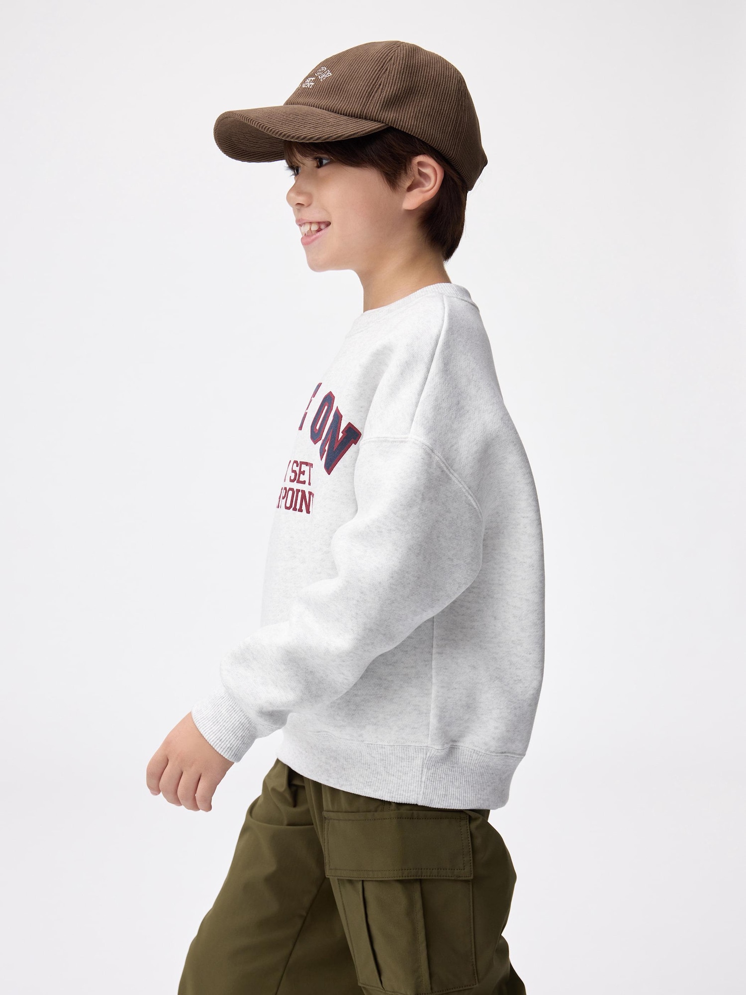 GU公式 | KIDS(男女兼用)ヘビーウェイトスウェットプルオーバー