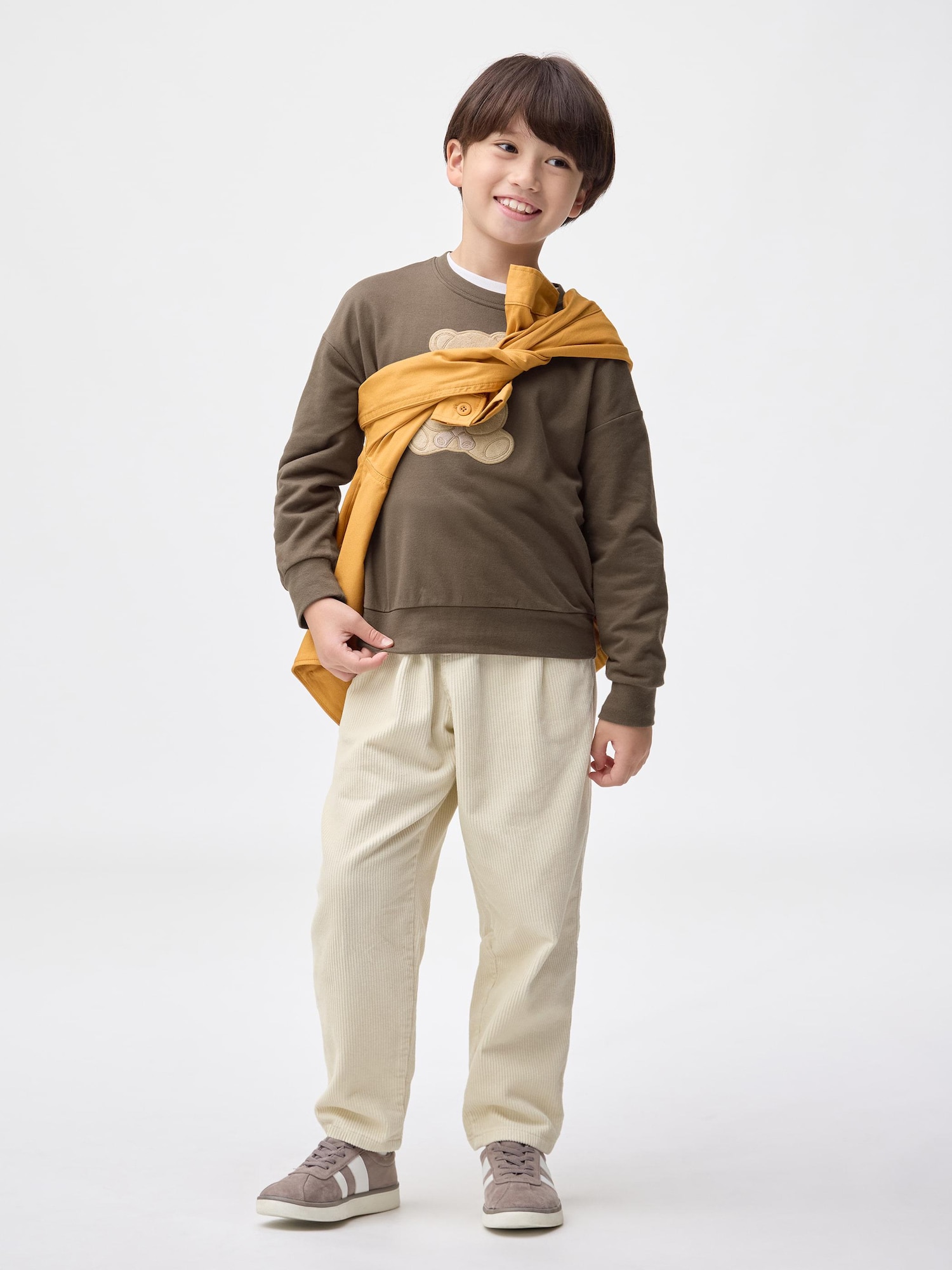 GU公式 | KIDSコーデュロイキャロットパンツ(キッズ)