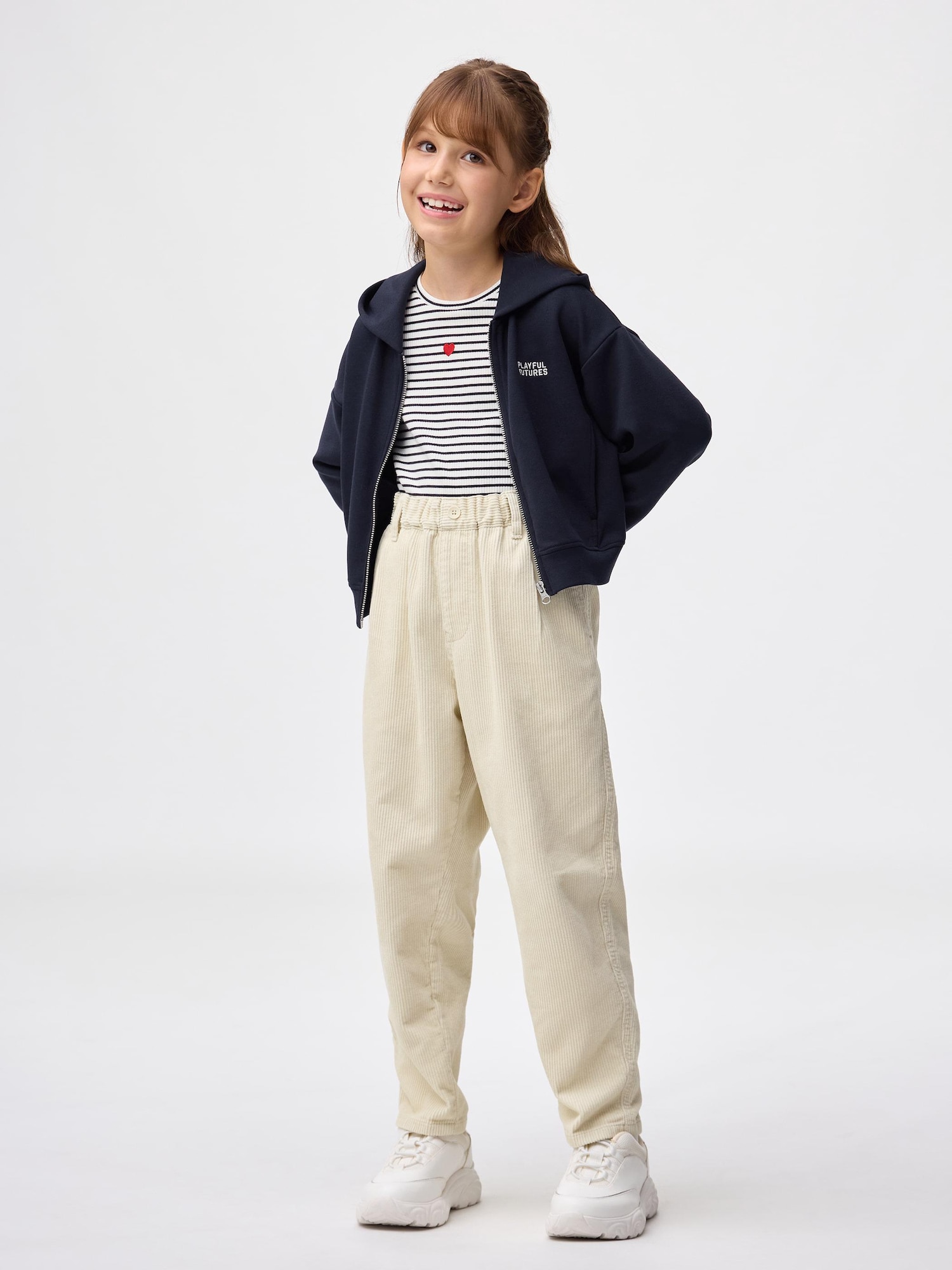 GU公式 | KIDSコーデュロイキャロットパンツ(キッズ)