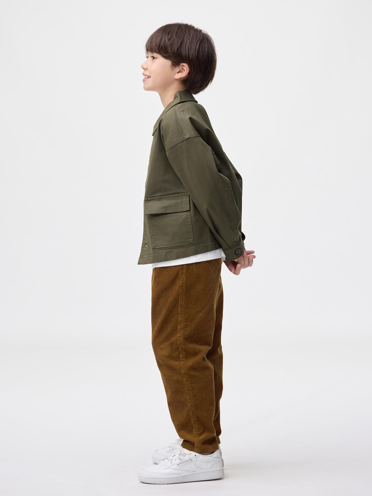 GU公式 | KIDSコーデュロイキャロットパンツ(キッズ)