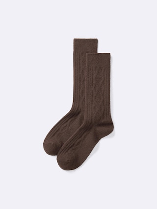 スタイルヒートソックス(ケーブル) 【メンズ】 【インナー・下着】【GU公式/ジーユー】 【DARK BROWN】 スタイルヒートソックス(ケーブル) 【メンズ】 【インナー・下着】【GU公式/ジーユー】 【DARK BROWN】