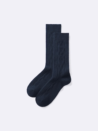 スタイルヒートソックス(ケーブル) 【メンズ】 【インナー・下着】【GU公式/ジーユー】 【NAVY】 スタイルヒートソックス(ケーブル) 【メンズ】 【インナー・下着】【GU公式/ジーユー】 【NAVY】