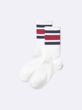 クルーソックス(ライン) 【レディース】 【インナー・下着】【GU公式/ジーユー】 【RED】 クルーソックス(ライン) 【レディース】 【インナー・下着】【GU公式/ジーユー】 【RED】