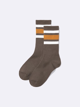 クルーソックス(ライン) 【レディース】 【インナー・下着】【GU公式/ジーユー】 【DARK BROWN】 クルーソックス(ライン) 【レディース】 【インナー・下着】【GU公式/ジーユー】 【DARK BROWN】
