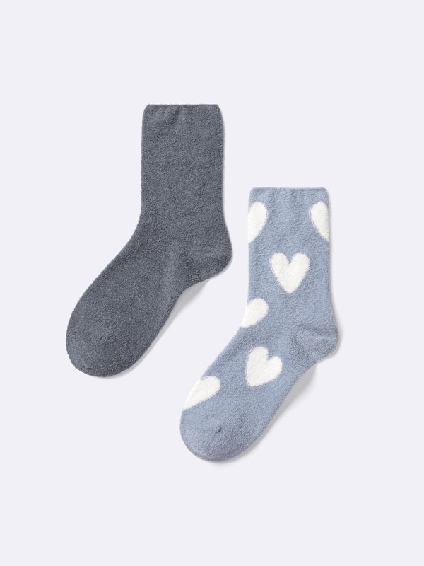 ルームソックス2P(ハート)+E