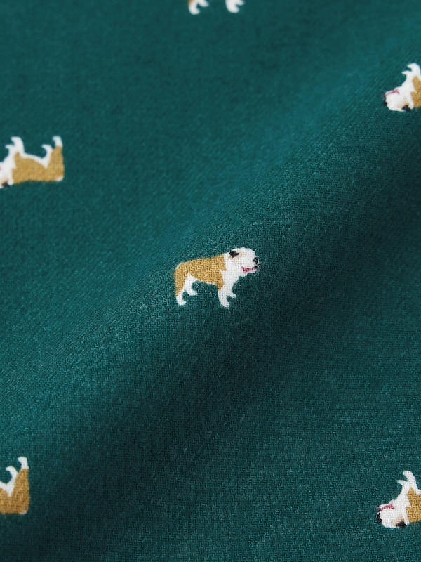 フランネルパジャマ(長袖&ロングパンツ)(プリント)+EC