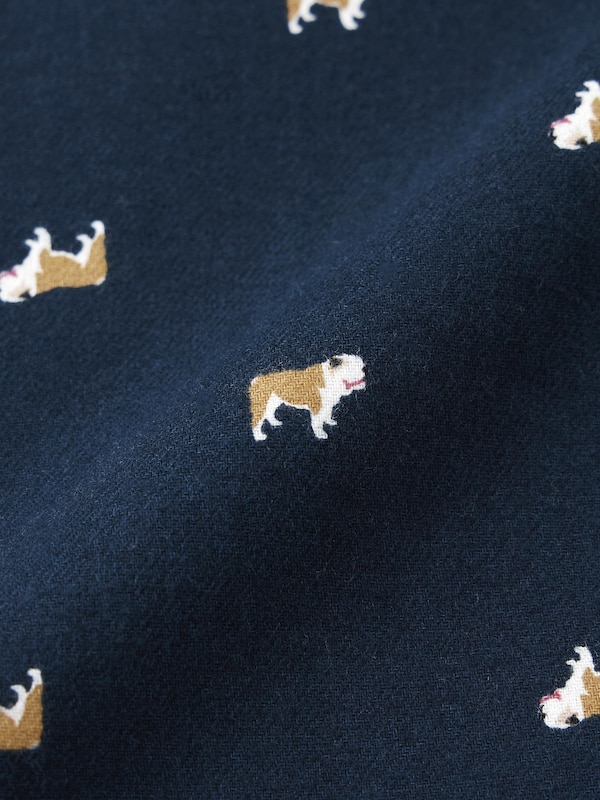 フランネルパジャマ(長袖&ロングパンツ)(プリント)+EC