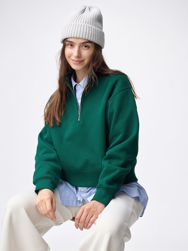 ヘビーウェイトスウェットハーフジッププルオーバー