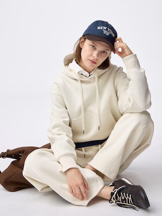 ヘビーウェイトスウェットショートパーカ 【レディース】 【Tシャツ・カットソー・ブラフィール】【GU公式/ジーユー】 【NATURAL】