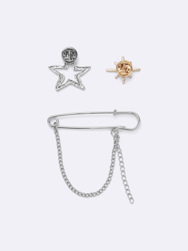 モチーフブローチ3P