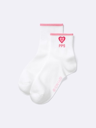 ソックス THE POWERPUFF GIRLS 【レディース】 【インナー・下着】【GU公式/ジーユー】 【OFF WHITE】 ソックス THE POWERPUFF GIRLS 【レディース】 【インナー・下着】【GU公式/ジーユー】 【OFF WHITE】