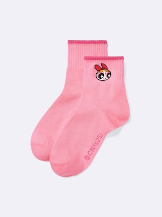 ソックス THE POWERPUFF GIRLS 【レディース】 【インナー・下着】【GU公式/ジーユー】 【PINK】 ソックス THE POWERPUFF GIRLS 【レディース】 【インナー・下着】【GU公式/ジーユー】 【PINK】