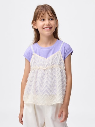 GIRLSビスチェコンビネーションT(ノースリーブ) 【KIDS・TEEN】 【キッズ Tシャツ・スウェット・ニット】【GU公式/ジーユー】 【NATURAL】 GIRLSビスチェコンビネーションT(ノースリーブ) 【KIDS・TEEN】 【キッズ Tシャツ・スウェット・ニット】【GU公式/ジーユー】 【NATURAL】