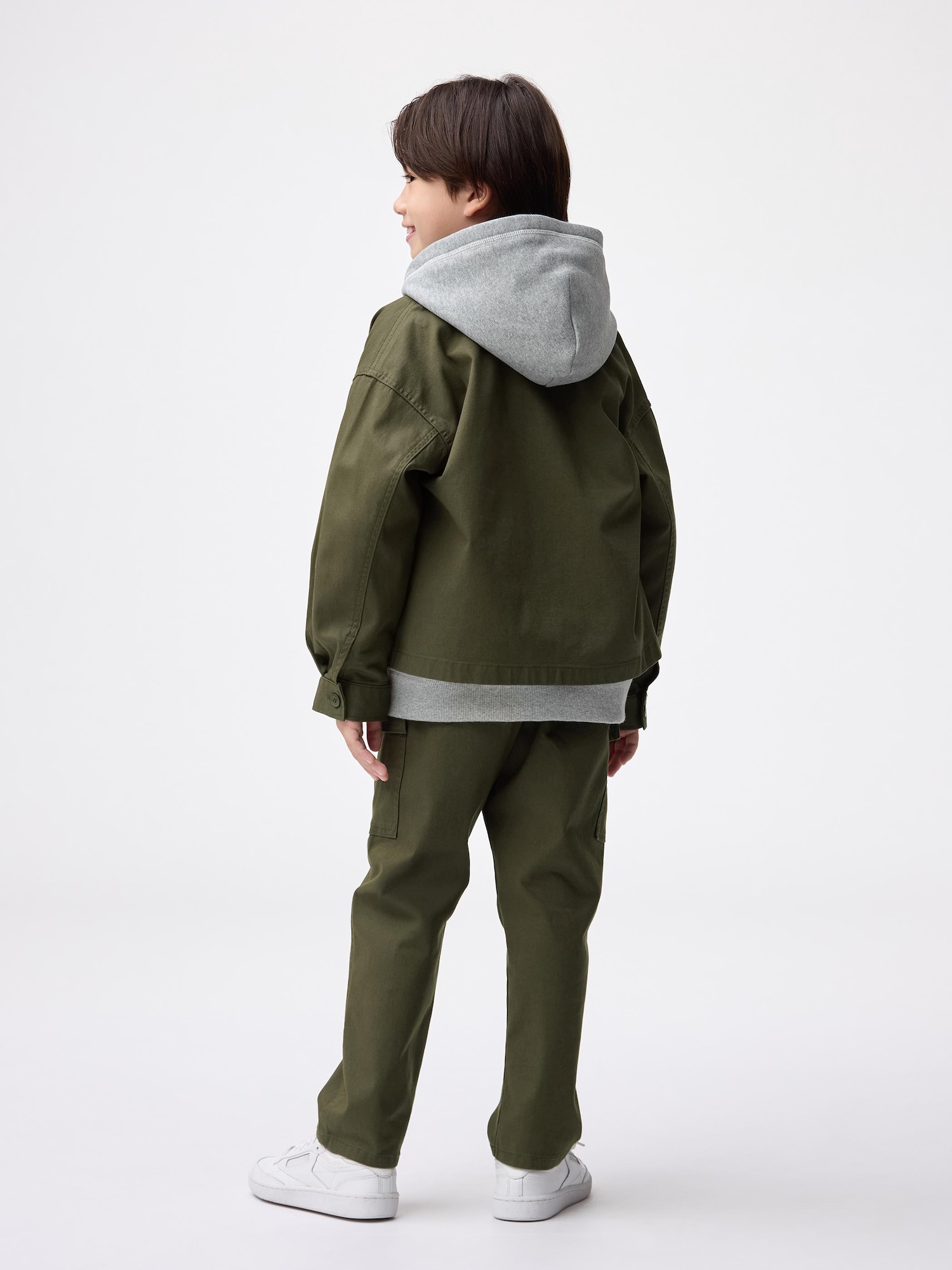 GU公式 | KIDSストレッチストレートカーゴパンツ(2025年度春秋商品