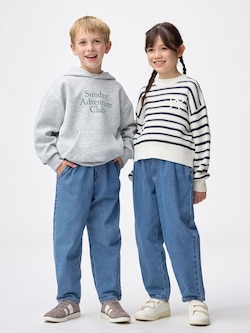 KIDS(男女兼用) デニムキャロットパンツ