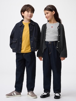KIDS(男女兼用) デニムキャロットパンツ