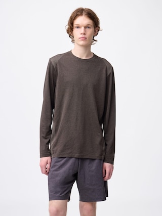 サイドシームレスクルーネックT(長袖)GA 【メンズ】 【Tシャツ・カットソー】【GU公式/ジーユー】 【DARK BROWN】 サイドシームレスクルーネックT(長袖)GA 【メンズ】 【Tシャツ・カットソー】【GU公式/ジーユー】 【DARK BROWN】