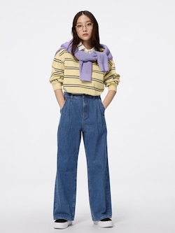 デニムタックトラウザーQ+E