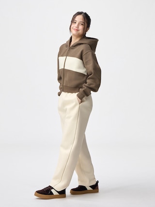 GIRLSヘビーウェイトスウェットバレルレッグパンツJR 【KIDS・TEEN】 【キッズ パンツ・スカート】【GU公式/ジーユー】 【NATURAL】 GIRLSヘビーウェイトスウェットバレルレッグパンツJR 【KIDS・TEEN】 【キッズ パンツ・スカート】【GU公式/ジーユー】 【NATURAL】