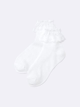アンクルソックス(レースフリル) 【レディース】 【インナー・下着】【GU公式/ジーユー】 【OFF WHITE】 アンクルソックス(レースフリル) 【レディース】 【インナー・下着】【GU公式/ジーユー】 【OFF WHITE】