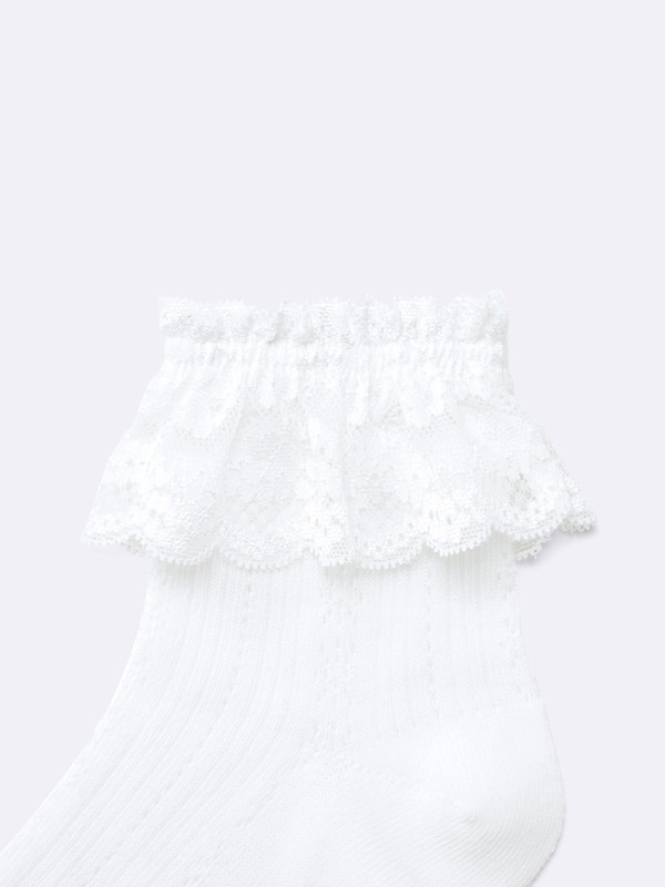 アンクルソックス(レースフリル)