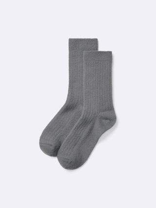 スタイルヒートクルーソックス(ブラッシュド) 【レディース】 【インナー・下着】【GU公式/ジーユー】 【GRAY】 スタイルヒートクルーソックス(ブラッシュド) 【レディース】 【インナー・下着】【GU公式/ジーユー】 【GRAY】