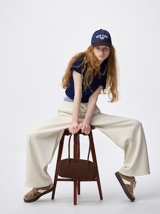 パフスウェットバギーパンツ+EC(丈長め77.0cm) 【レディース】 【パンツ】【GU公式/ジーユー】 【NATURAL】 パフスウェットバギーパンツ+EC(丈長め77.0cm) 【レディース】 【パンツ】【GU公式/ジーユー】 【NATURAL】