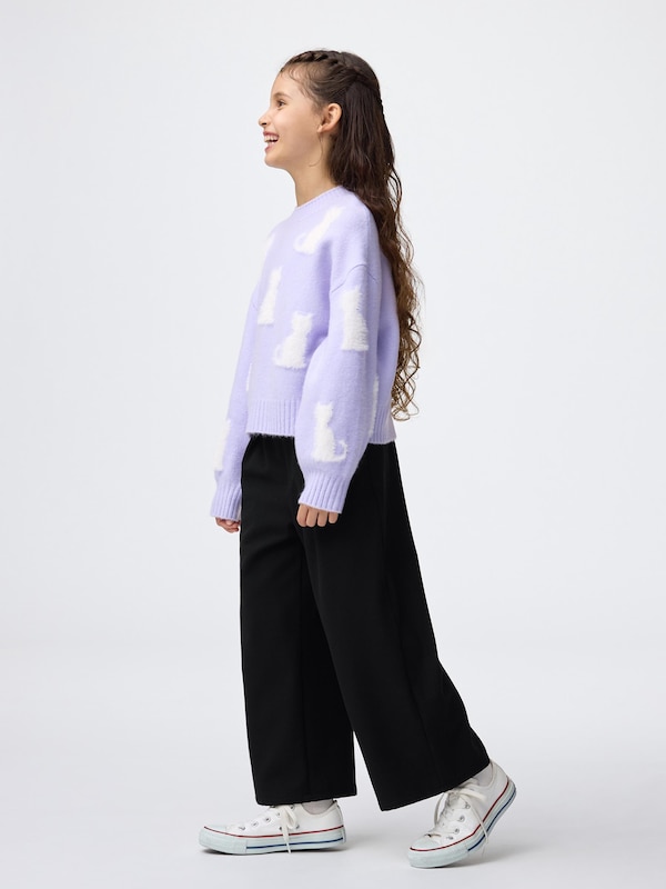 GIRLS起毛ワイドパンツ