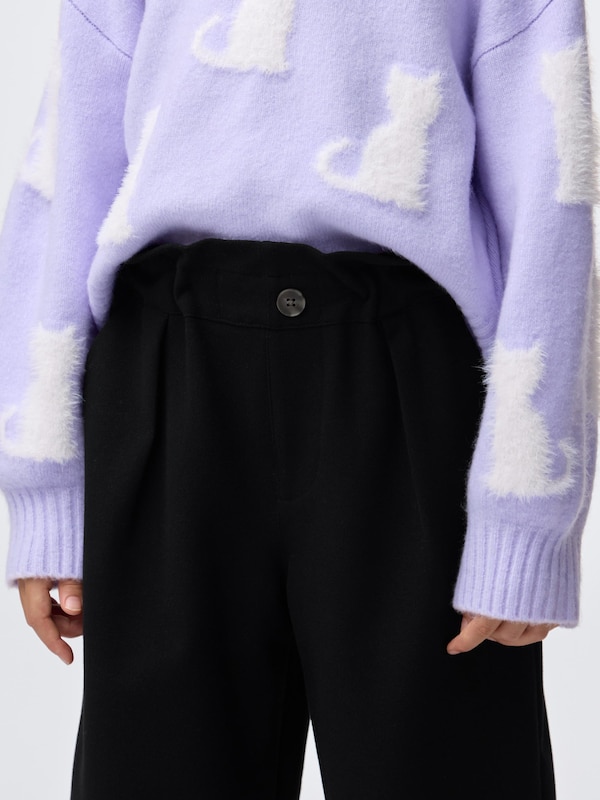 GIRLS起毛ワイドパンツ