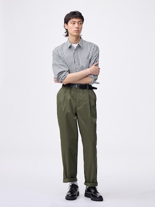 チノキャロットパンツ+EC(丈長め78.5cm) 【メンズ】 【パンツ】【GU公式/ジーユー】 【OLIVE】 チノキャロットパンツ+EC(丈長め78.5cm) 【メンズ】 【パンツ】【GU公式/ジーユー】 【OLIVE】