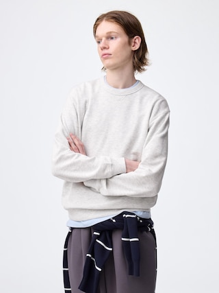 スウェットプルオーバー 【メンズ】 【ルームウェア・パジャマ】【GU公式/ジーユー】 【OFF WHITE】 スウェットプルオーバー 【メンズ】 【ルームウェア・パジャマ】【GU公式/ジーユー】 【OFF WHITE】