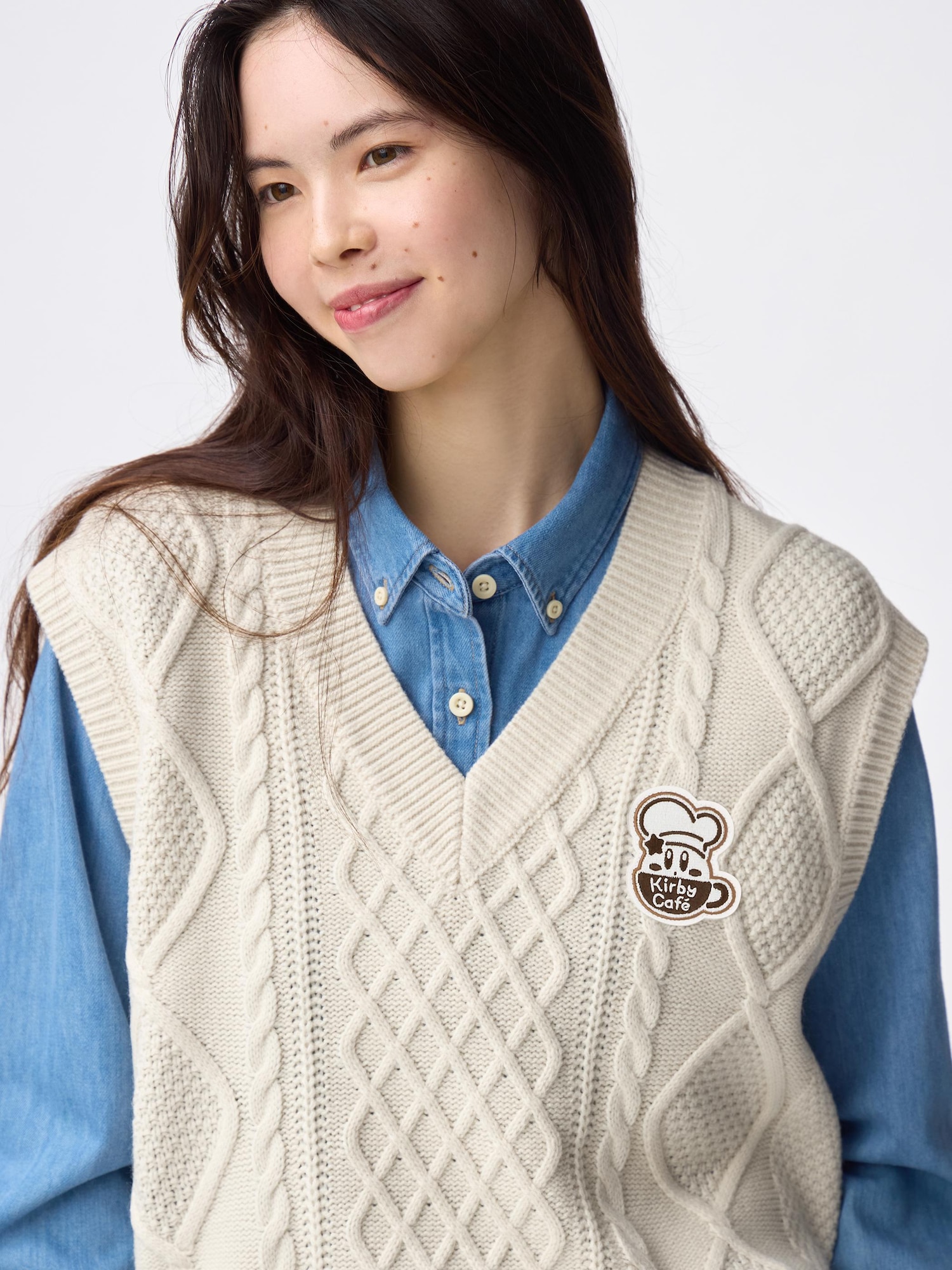 GU公式 | ケーブルニットベスト Kirby(レディース)のレビュー