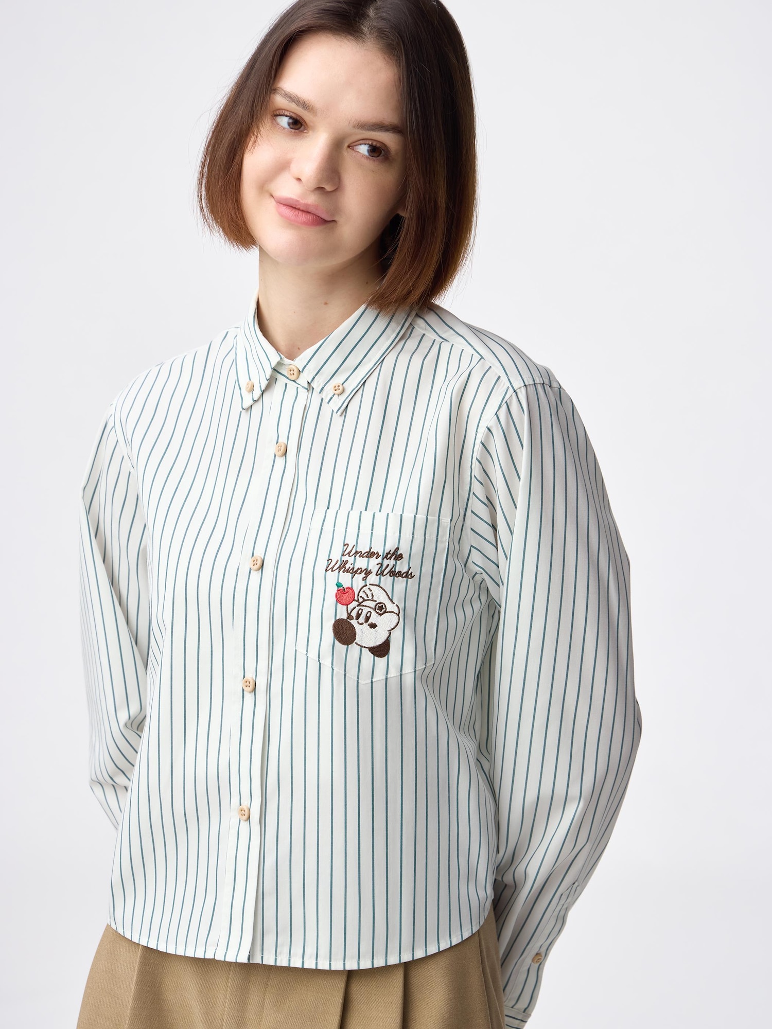 ☺︎GU 白シャツ　ブラウス GU ジーユー レディース ブラウス【M】シャツ 白 透け感あり