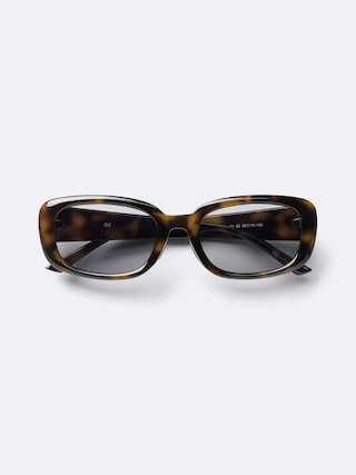 UVカットレクタングルサングラス+OS(米国仕様) 【レディース】 【グッズ】【GU公式/ジーユー】 【BROWN】 UVカットレクタングルサングラス+OS(米国仕様) 【レディース】 【グッズ】【GU公式/ジーユー】 【BROWN】