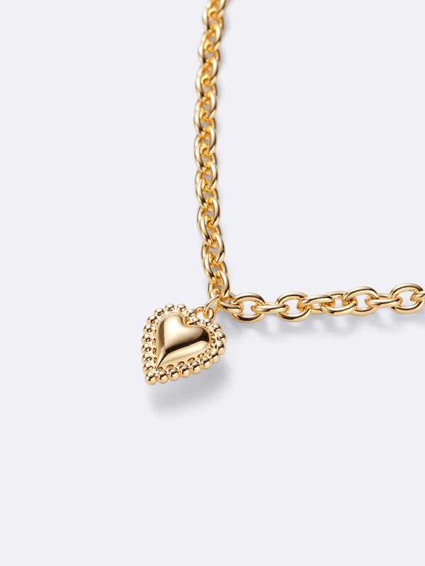 アンティークハートモチーフネックレス