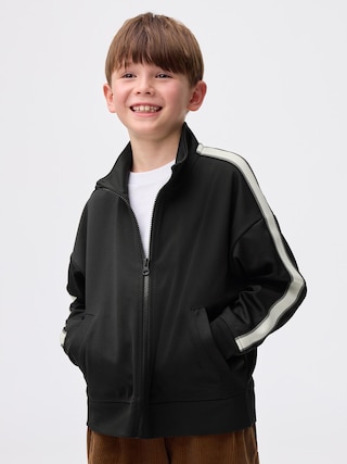 KIDS(男女兼用)ドライトラックジャケット 【KIDS・TEEN】 【キッズ アウター】【GU公式/ジーユー】 【BLACK】 KIDS(男女兼用)ドライトラックジャケット 【KIDS・TEEN】 【キッズ アウター】【GU公式/ジーユー】 【BLACK】