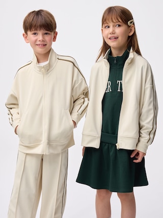 KIDS(男女兼用)ドライトラックジャケット 【KIDS・TEEN】 【キッズ アウター】【GU公式/ジーユー】 【NATURAL】 KIDS(男女兼用)ドライトラックジャケット 【KIDS・TEEN】 【キッズ アウター】【GU公式/ジーユー】 【NATURAL】