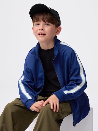 KIDS(男女兼用)ドライトラックジャケット 【KIDS・TEEN】 【キッズ アウター】【GU公式/ジーユー】 【BLUE】 KIDS(男女兼用)ドライトラックジャケット 【KIDS・TEEN】 【キッズ アウター】【GU公式/ジーユー】 【BLUE】