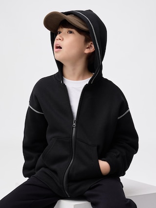 KIDS(男女兼用)ヘビーウェイトスウェットフルジップパーカ 【KIDS・TEEN】 【キッズ Tシャツ・スウェット・ニット】【GU公式/ジーユー】 【BLACK】 KIDS(男女兼用)ヘビーウェイトスウェットフルジップパーカ 【KIDS・TEEN】 【キッズ Tシャツ・スウェット・ニット】【GU公式/ジーユー】 【BLACK】