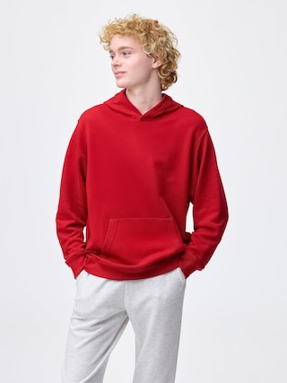 スウェットパーカ 【メンズ】 【Tシャツ・スウェット】【GU公式/ジーユー】 【RED】 スウェットパーカ 【メンズ】 【Tシャツ・スウェット】【GU公式/ジーユー】 【RED】