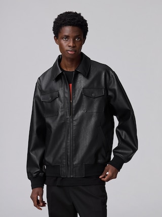 ジップアップブルゾン UNDERCOVER 【メンズ】 【アウター】【GU公式/ジーユー】 【BLACK】 ジップアップブルゾン UNDERCOVER 【メンズ】 【アウター】【GU公式/ジーユー】 【BLACK】