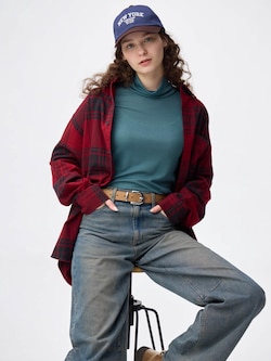 ソフトシアーハイネックT(長袖)+E