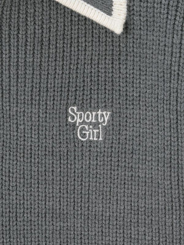 GIRLSハーフジップニットワンピース+E