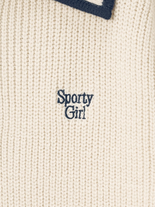 GIRLSハーフジップニットワンピース+E