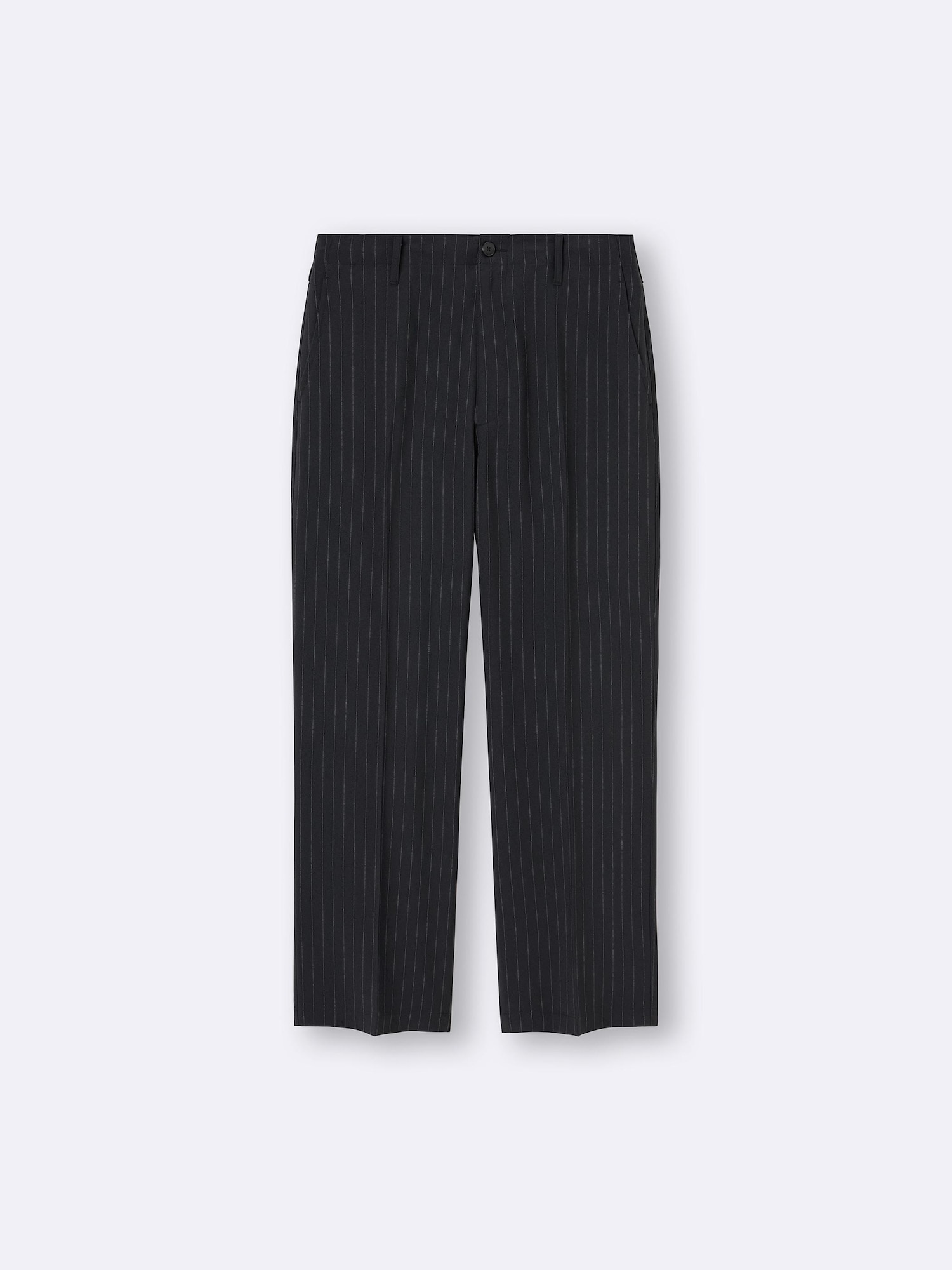 GU公式 | ワイドスラックス(ストライプ)(丈標準69.5～73.5cm)
