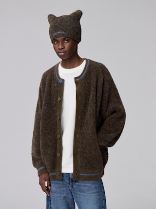 シャギークルーネックカーディガン UNDERCOVER 【メンズ】 【ニット・カーディガン】【GU公式/ジーユー】 【OLIVE】 シャギークルーネックカーディガン UNDERCOVER 【メンズ】 【ニット・カーディガン】【GU公式/ジーユー】 【OLIVE】