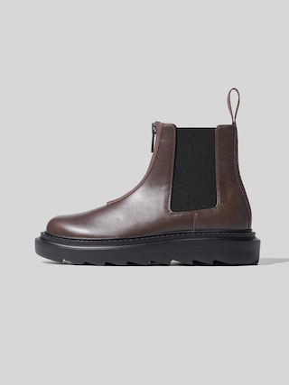 ハーフジップブーツ UNDERCOVER +X 【メンズ】 【シューズ】【GU公式/ジーユー】 【DARK BROWN】 ハーフジップブーツ UNDERCOVER +X 【メンズ】 【シューズ】【GU公式/ジーユー】 【DARK BROWN】